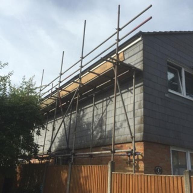 House with Scaffolding